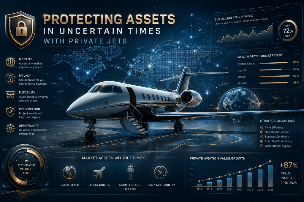 Protecting Assets in Uncertain Times with Private Jets